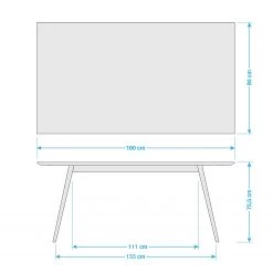 Studio Copenhagen Table Sander - Chêne - Largeur : 160 cm -ÉcoMaison Soldes 1000005177 220106 093827000522 SKETCH DETAILS P000000001000005177 sketch