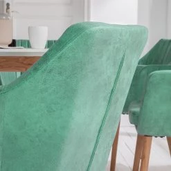 Mørteens Chaise à accoudoirs Leedy IV - Imitation cuir / Chêne massif - Vert menthe - 1 chaise 19 Mørteens Chaise à accoudoirs Leedy IV - Imitation cuir / Chêne massif - Vert menthe - 1 chaise -ÉcoMaison Soldes 1000007434 190606 10551000021 GALLERYIMAGES P000000001000007434