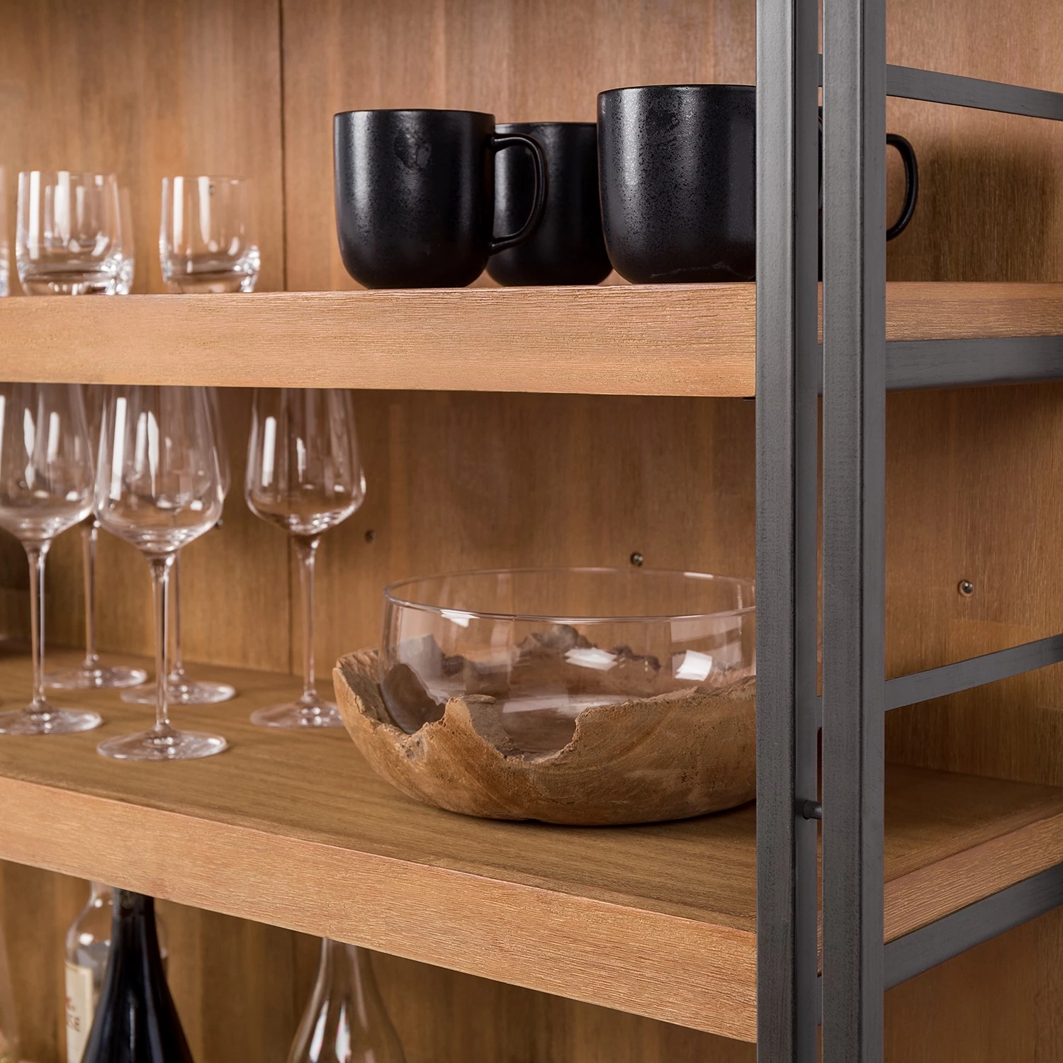 Ars manufacti Bar Manchester - Acacia massif / Métal - Acacia / Anthracite 8 Ars manufacti Bar Manchester - Acacia massif / Métal - Acacia / Anthracite – Image 8