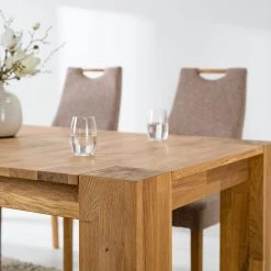 Ars Natura Table de salle à manger JoWOOD - Avec rallonge - Chêne massif -ÉcoMaison Soldes 1000012487 220310 030 DETAILS P000000001000012487