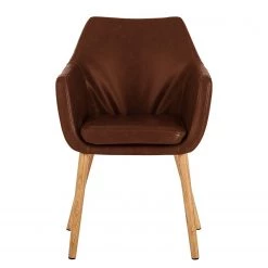 Mørteens Chaises à accoudoirs Nicholas - Cuir synthétique Aken: Marron vintage - 1 chaise -ÉcoMaison Soldes 1000016017 200609 13010900033 DETAILS P000000001000016017