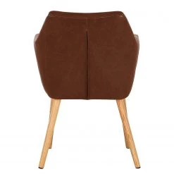 Mørteens Chaises à accoudoirs Nicholas - Cuir synthétique Aken: Marron vintage - 1 chaise -ÉcoMaison Soldes 1000016017 200609 13010900034 DETAILS P000000001000016017