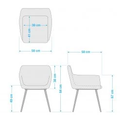 Mørteens Chaises à accoudoirs Nicholas - Tissu Cors: Bleu jean - 1 chaise -ÉcoMaison Soldes 1000016018 201013 14325900024 SKETCH DETAILS P000000001000016018 sketch