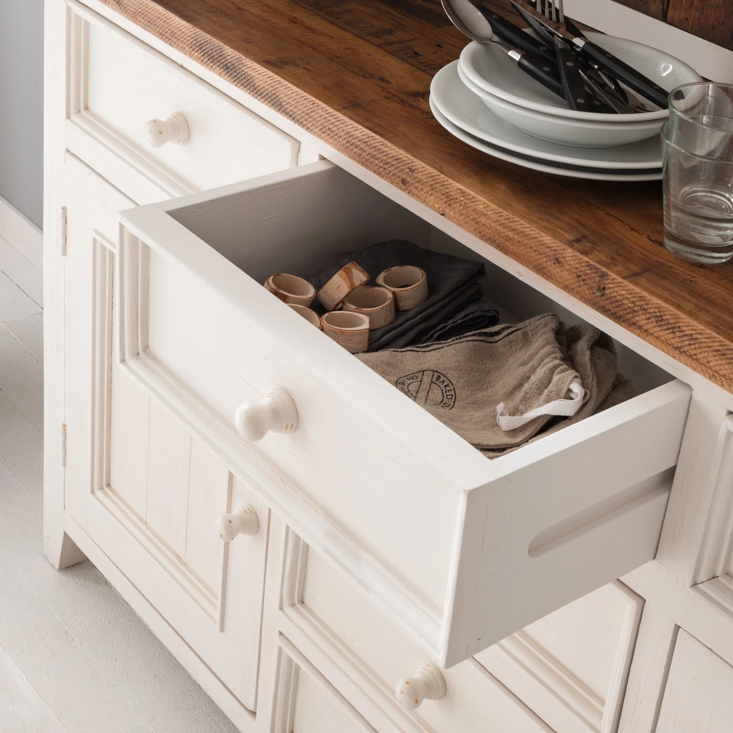 Maison Belfort Vaisselier Balignton - Blanc 9 Maison Belfort Vaisselier Balignton - Blanc – Image 9