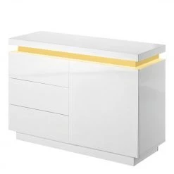 Fredriks Commode Emblaze II - avec éclairage - Blanc brillant -ÉcoMaison Soldes 1000027392 200811 13493500051 DETAILS P000000001000027392