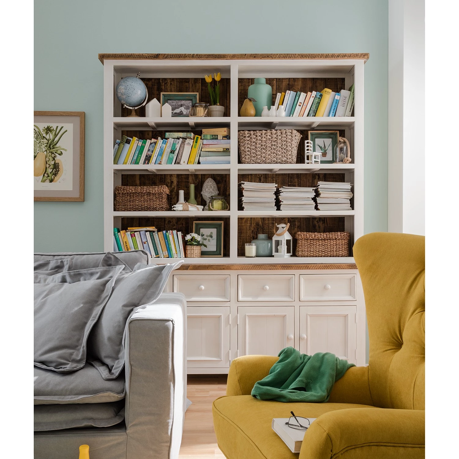 Maison Belfort Meuble bibliothèque Balignton - Blanc 4 Maison Belfort Meuble bibliothèque Balignton - Blanc – Image 4