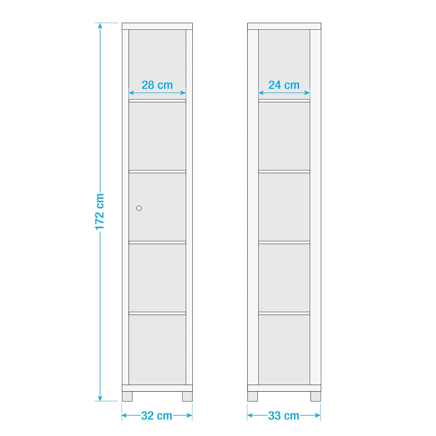 Fredriks Vitrine Winnipeg I - Avec éclairage LED - Verre transparent / Blanc 3 Fredriks Vitrine Winnipeg I - Avec éclairage LED - Verre transparent / Blanc – Image 3