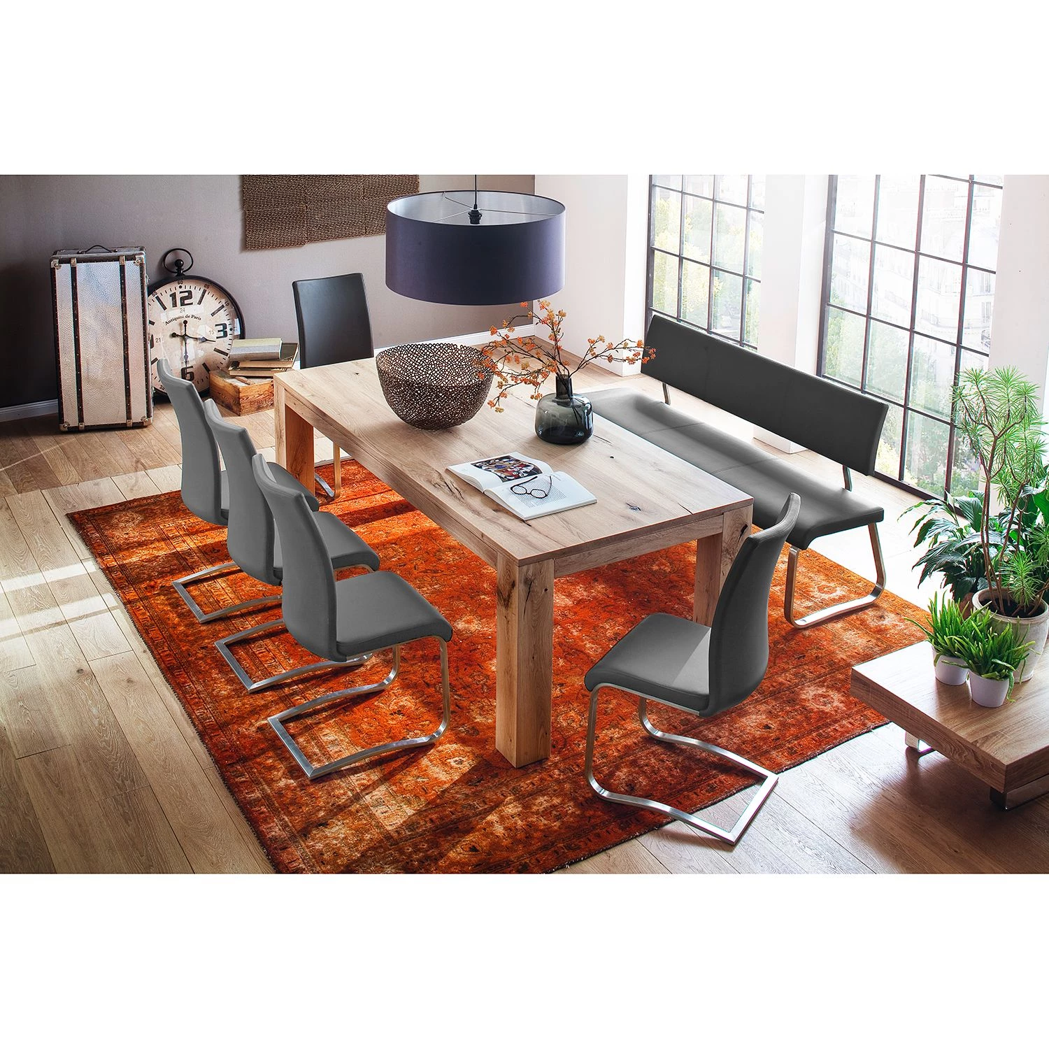 Fredriks Banc Marco - Gris - Largeur : 175 cm 2 Fredriks Banc Marco - Gris - Largeur : 175 cm – Image 2