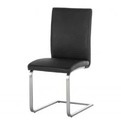 Fredriks Chaises cantilever Augusta I (lot de 2) - Cuir Aude: Noir - Sans accoudoirs -ÉcoMaison Soldes 1000064492 190617 09323800011 GALLERYIMAGES P000000001000064492