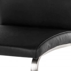 Fredriks Chaises cantilever Augusta I (lot de 2) - Cuir Aude: Noir - Sans accoudoirs -ÉcoMaison Soldes 1000064492 190617 09323800016 GALLERYIMAGES P000000001000064492