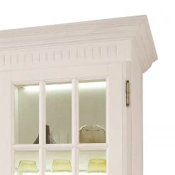 Ridgevalley Armoire vitrine La Carlotta II - Pin massif - Crème - Avec éclairage -ÉcoMaison Soldes 1000084237 201004 11211300045 DETAILS P000000001000084237