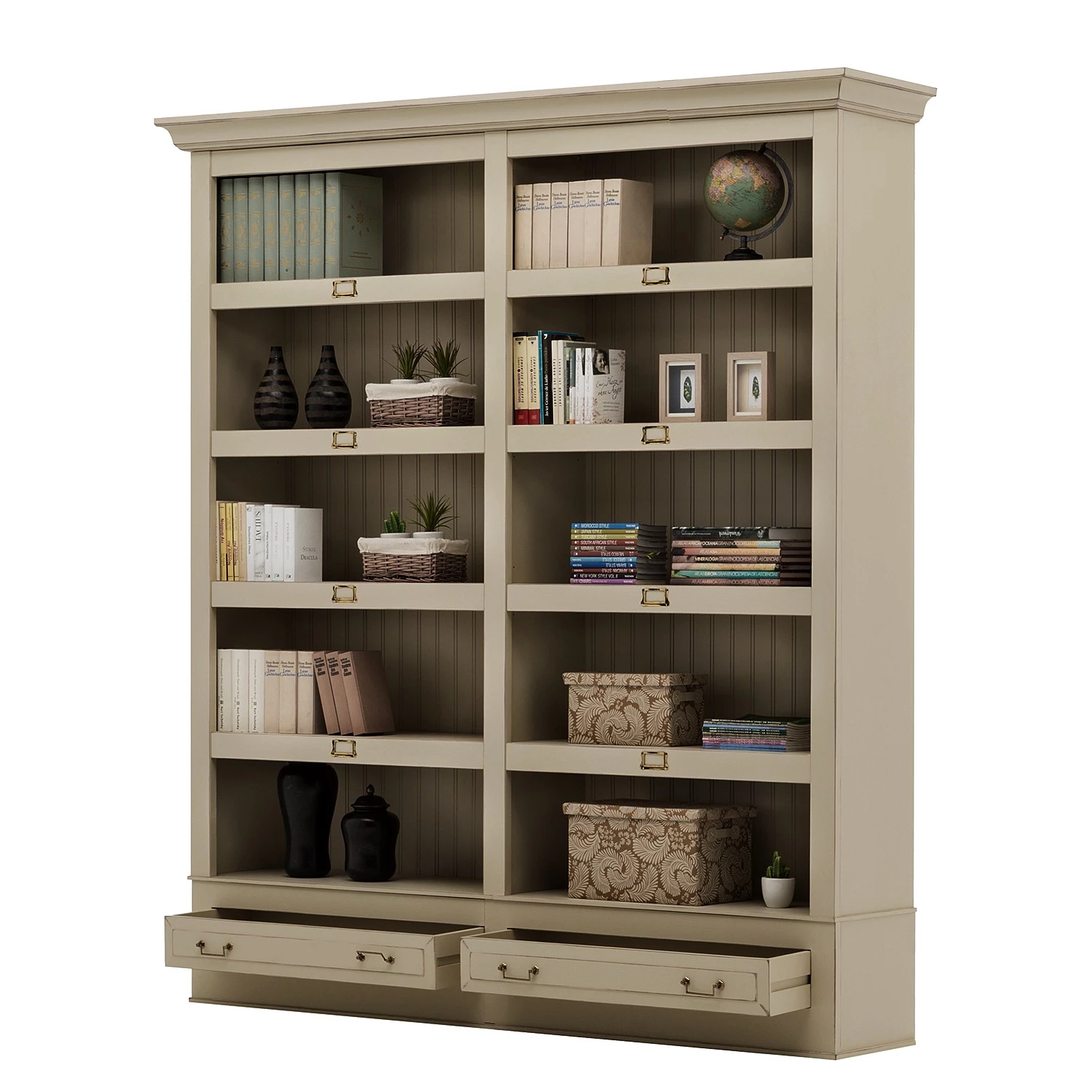 Maison Belfort Bibliothèque Azjana I - Beige clair 2 Maison Belfort Bibliothèque Azjana I - Beige clair – Image 2