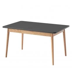 Mørteens Table Lindholm - (extensible) - Partiellement en chêne massif - Gris