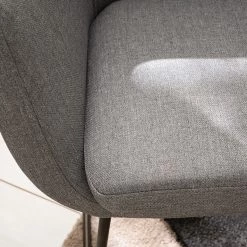 Mørteens Chaise à accoudoirs Nicholas IV - Tissu / Métal - Granit / gris-brun antique -ÉcoMaison Soldes 1000112681 201008 06225800193 DETAILS P000000001000112681