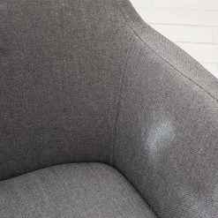 Mørteens Chaise à accoudoirs Nicholas IV - Tissu / Métal - Granit / gris-brun antique -ÉcoMaison Soldes 1000112681 201008 06230100196 DETAILS P000000001000112681