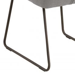Mørteens Chaise à accoudoirs Nicholas IV - Tissu / Métal - Granit / gris-brun antique -ÉcoMaison Soldes 1000112681 201008 06230300198 DETAILS P000000001000112681