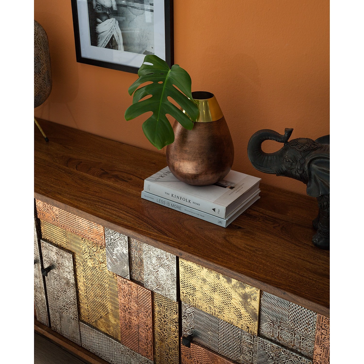 Wolf-Möbel Buffet Orient - Acacia massif / Métal - Multicolore 11 Wolf-Möbel Buffet Orient - Acacia massif / Métal - Multicolore – Image 11