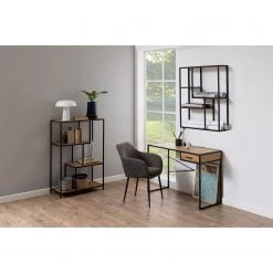 Red Living Étagère Coogee I - Imitation chêne / Noir - Hauteur : 114 cm -ÉcoMaison Soldes 1000114867 220215 021 MOOD DETAILS P000000001000114867 mood