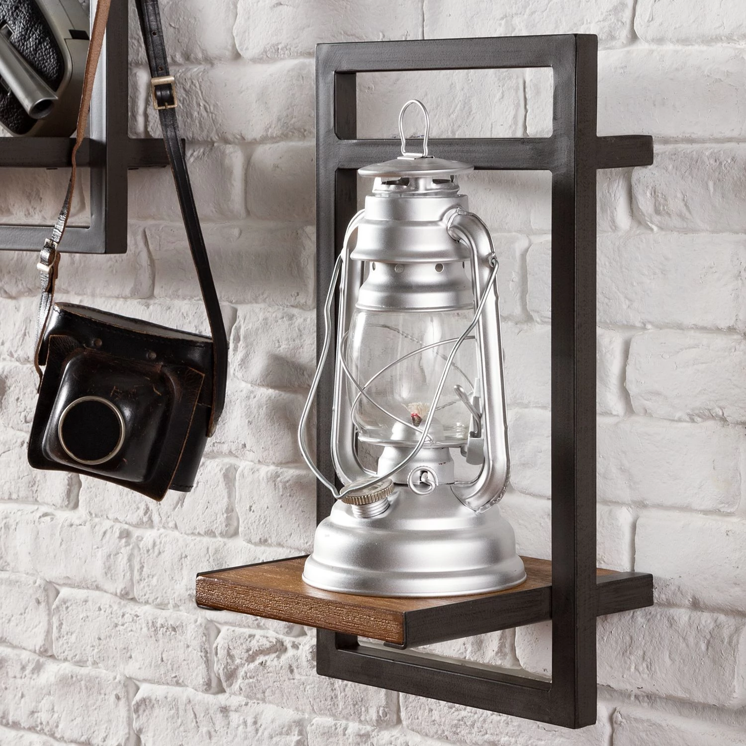 Ars manufacti Étagère murale Manchester - Acacia massif / Métal - Acacia / Anthracite - 22 x 40 cm 3 Ars manufacti Étagère murale Manchester - Acacia massif / Métal - Acacia / Anthracite - 22 x 40 cm – Image 3