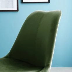 Mørteens Chaises capitonnées Aledas IV - Vert foncé - Noir - Lot de 2 -ÉcoMaison Soldes 1000117282 191023 08374800007 DETAILS P000000001000117282