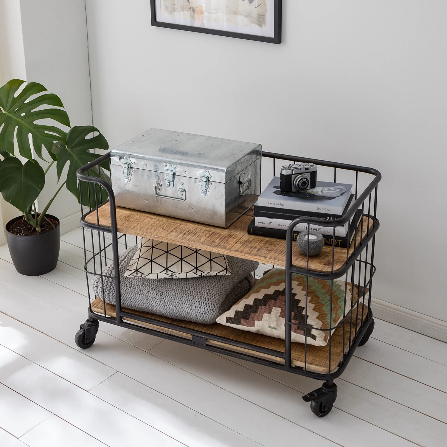 Ars manufacti Étagère Namber II - Manguier massif / Métal - Manguier / Noir 4 Ars manufacti Étagère Namber II - Manguier massif / Métal - Manguier / Noir – Image 4