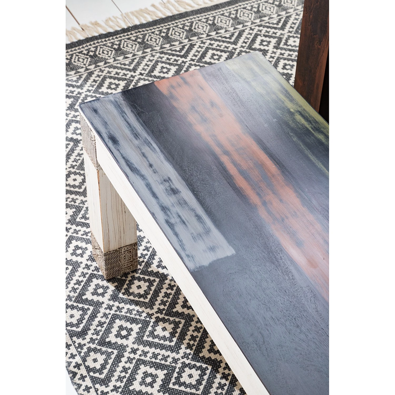 Wolf-Möbel Banc Goa White - Partiellement en manguier massif - Manguier vintage blanc 7 Wolf-Möbel Banc Goa White - Partiellement en manguier massif - Manguier vintage blanc – Image 7