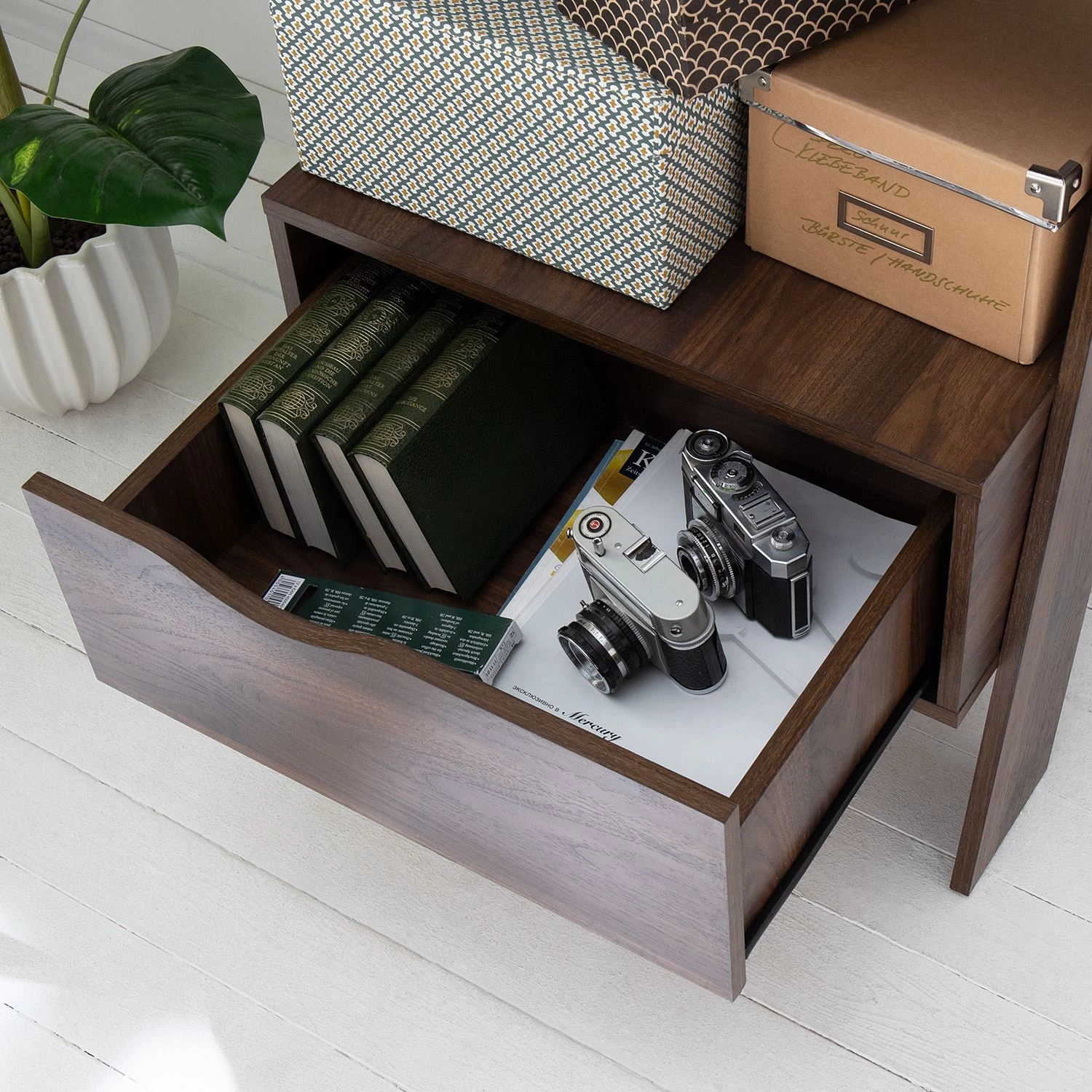 Mørteens Étagère Gjora - Partiellement en hévéa massif - Noyer 12 Mørteens Étagère Gjora - Partiellement en hévéa massif - Noyer – Image 12