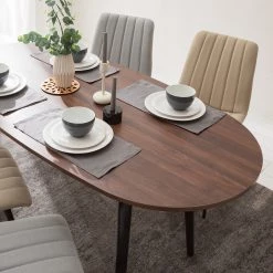 Mørteens Table Gjora II - Partiellement en hévéa massif - Imitation noyer 19 Mørteens Table Gjora II - Partiellement en hévéa massif - Imitation noyer -ÉcoMaison Soldes 1000123457 200325 14502300008 DETAILS P000000001000123457