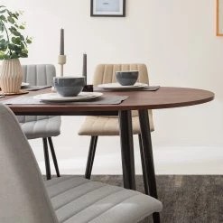 Mørteens Table Gjora II - Partiellement en hévéa massif - Imitation noyer 23 Mørteens Table Gjora II - Partiellement en hévéa massif - Imitation noyer -ÉcoMaison Soldes 1000123457 200325 14502800012 DETAILS P000000001000123457