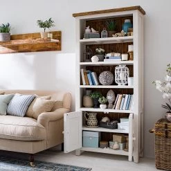 Maison Belfort Étagère Balignton I - Blanc / Pin -ÉcoMaison Soldes 1000123499 211116 12462000067 MOOD DETAILS P000000001000123499 mood