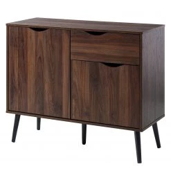 Mørteens Commode Gjora I - Partiellement en hévéa massif - Noyer