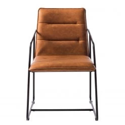 Ars manufacti Chaises à accoudoirs Bex - Imitation cuir / Métal - Marron / Noir 12 Ars manufacti Chaises à accoudoirs Bex - Imitation cuir / Métal - Marron / Noir -ÉcoMaison Soldes 1000123758 190118 06485100009 GALLERYIMAGES P000000001000123758