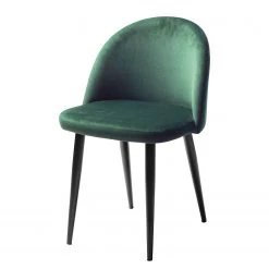 Jack & Alice Chaises capitonnées Jacklin (lot de 2) - Verre / Métal - Noir - Vert 17 Jack & Alice Chaises capitonnées Jacklin (lot de 2) - Verre / Métal - Noir - Vert -ÉcoMaison Soldes 1000123763 180718 07565302 GALLERYIMAGES P000000001000123763
