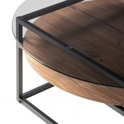 Studio Copenhagen Table basse Sumstad - Verre fumé / Métal - Noyer / Noir 17 Studio Copenhagen Table basse Sumstad - Verre fumé / Métal - Noyer / Noir -ÉcoMaison Soldes 1000123773 190206 17223100034 GALLERYIMAGES P000000001000123773