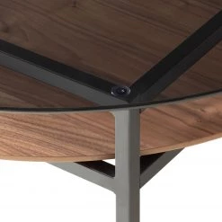 Studio Copenhagen Table basse Sumstad - Verre fumé / Métal - Noyer / Noir 18 Studio Copenhagen Table basse Sumstad - Verre fumé / Métal - Noyer / Noir -ÉcoMaison Soldes 1000123773 190206 17223100035 GALLERYIMAGES P000000001000123773