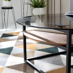 Studio Copenhagen Table basse Sumstad - Verre fumé / Métal - Noyer / Noir 20 Studio Copenhagen Table basse Sumstad - Verre fumé / Métal - Noyer / Noir -ÉcoMaison Soldes 1000123773 190321 17260300003 GALLERYIMAGES P000000001000123773