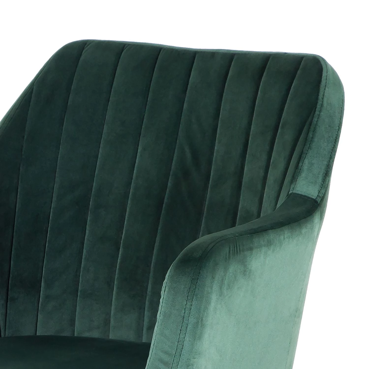 Jack & Alice Chaise avec accoudoirs Leezy G - Chêne massif / Velours - Vert / Noir 10 Jack & Alice Chaise avec accoudoirs Leezy G - Chêne massif / Velours - Vert / Noir – Image 10