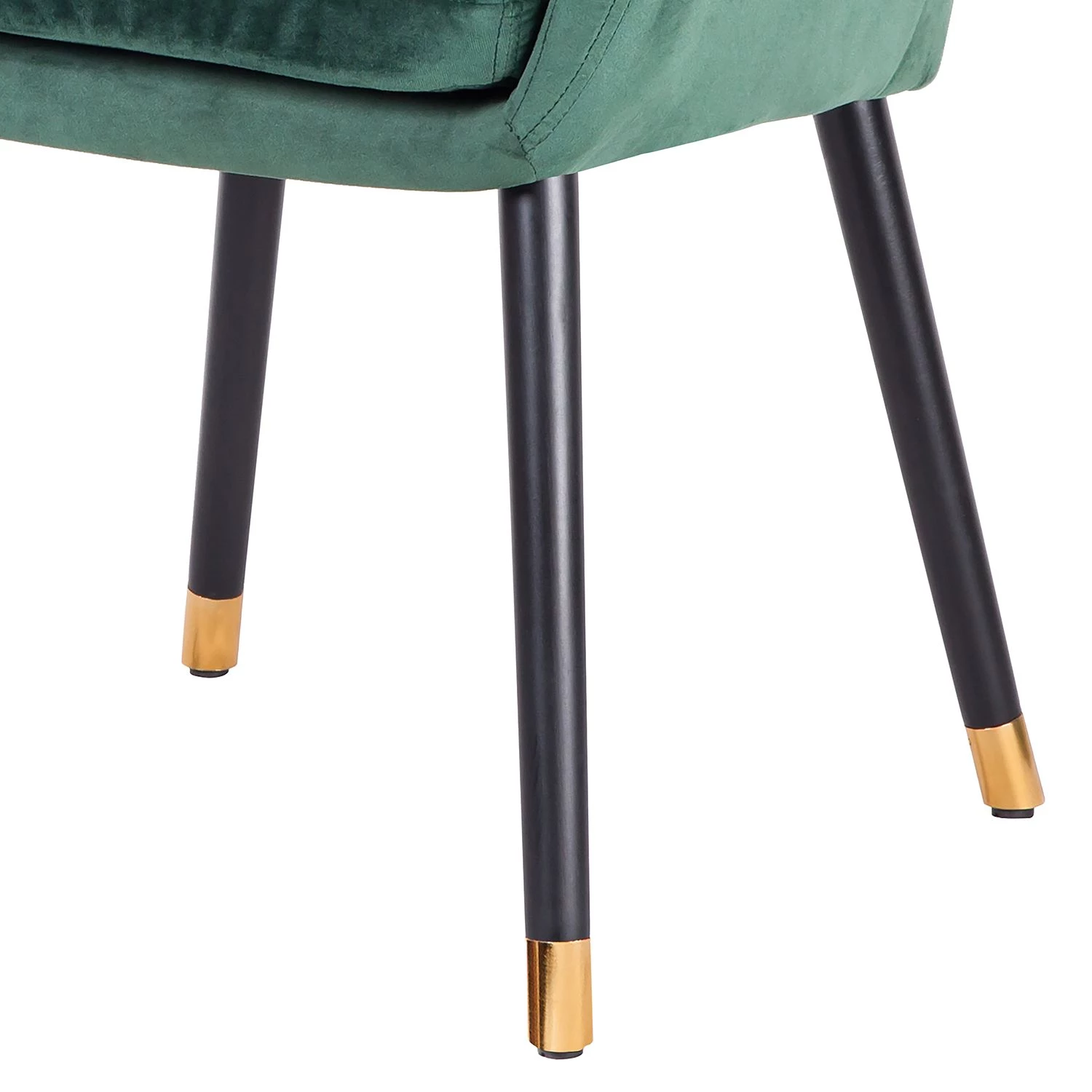 Jack & Alice Chaise avec accoudoirs Leezy G - Chêne massif / Velours - Vert / Noir 11 Jack & Alice Chaise avec accoudoirs Leezy G - Chêne massif / Velours - Vert / Noir – Image 11