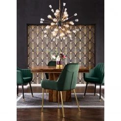 Jack & Alice Chaise avec accoudoirs Leezy G - Chêne massif / Velours - Vert / Noir 14 Jack & Alice Chaise avec accoudoirs Leezy G - Chêne massif / Velours - Vert / Noir -ÉcoMaison Soldes 1000123847 190212 16361000026 MOOD GALLERYIMAGES P000000001000123847 mood