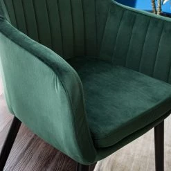 Jack & Alice Chaise avec accoudoirs Leezy G - Chêne massif / Velours - Vert / Noir 19 Jack & Alice Chaise avec accoudoirs Leezy G - Chêne massif / Velours - Vert / Noir -ÉcoMaison Soldes 1000123847 190327 07511500015 GALLERYIMAGES P000000001000123847