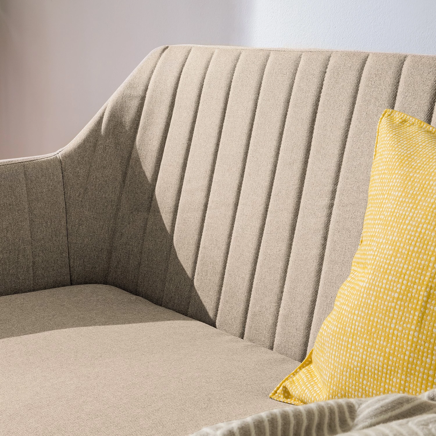 Mørteens Banquette Leedy - Chêne massif - Chêne - Beige chiné 6 Mørteens Banquette Leedy - Chêne massif - Chêne - Beige chiné – Image 6