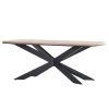Ars manufacti Table Manki - Acacia massif / Métal - Acacia / Noir