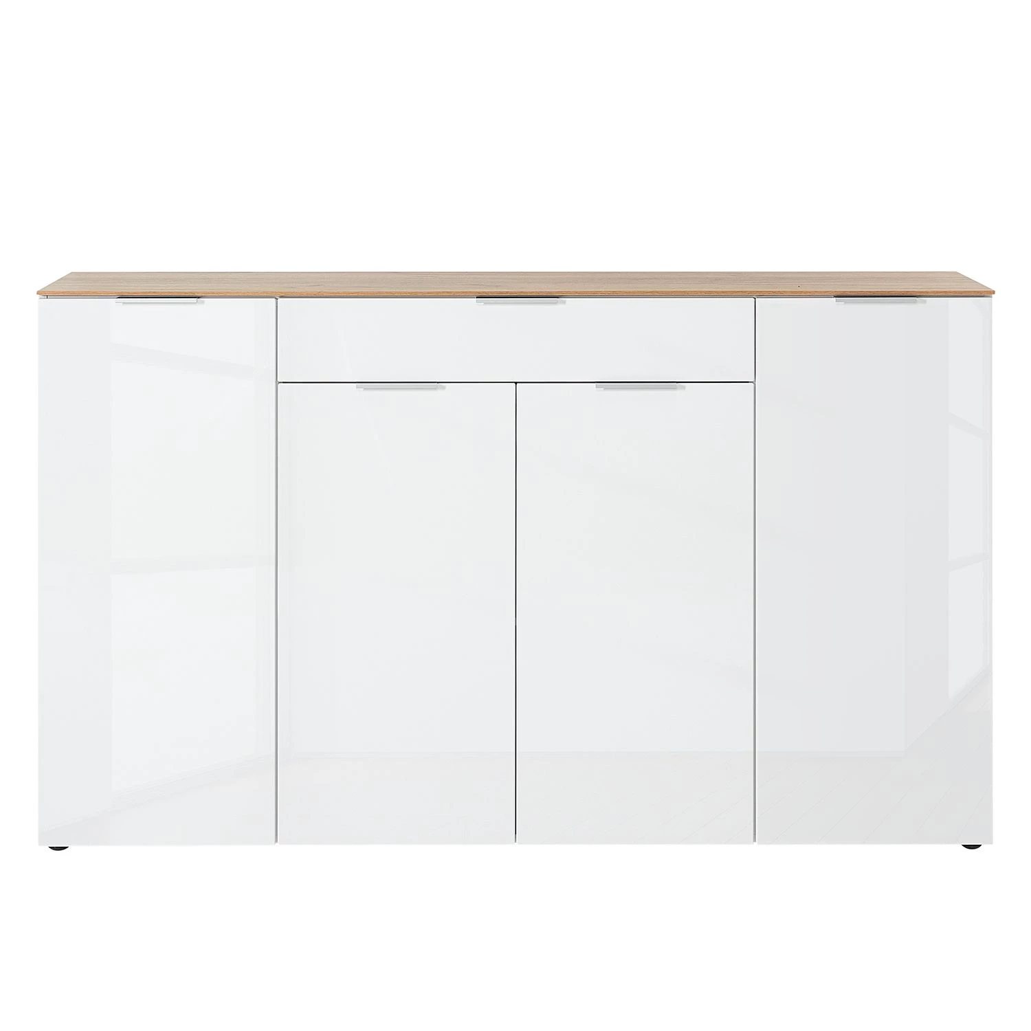 Germania Buffet Cetano - Blanc brillant / Imitation chêne de Navarre - Largeur : 179 cm 3 Germania Buffet Cetano - Blanc brillant / Imitation chêne de Navarre - Largeur : 179 cm – Image 3