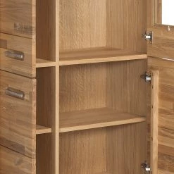 Ars Natura Armoire vitrine Majona (avec éclairage) - Chêne sauvage -ÉcoMaison Soldes 1000127100 180725 09471513 GALLERYIMAGES P000000001000127100