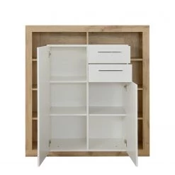 Trendteam Buffet haut Rock - Blanc brillant / Imitation chêne de Wotan -ÉcoMaison Soldes 1000128163 180905 10043850 GALLERYIMAGES P000000001000128163