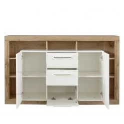 Trendteam Buffet Rock I - Blanc brillant / Imitation chêne de Wotan -ÉcoMaison Soldes 1000128164 180905 10043955 GALLERYIMAGES P000000001000128164