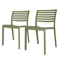 Blanke Design Chaises Lama (lot de 2) - Matière plastique - Vert pistache