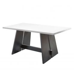 Mooved Table Leeton lV - Blanc - Hauteur : 76 cm - Largeur : 160 cm - Profondeur : 90 cm
