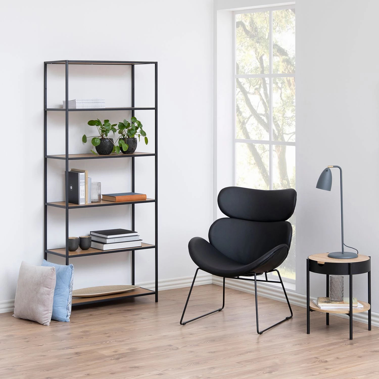 Red Living Étagère Coogee III - Imitation chêne sauvage / Noir - Imitation chêne sauvage - Hauteur : 185 cm 2 Red Living Étagère Coogee III - Imitation chêne sauvage / Noir - Imitation chêne sauvage - Hauteur : 185 cm – Image 2