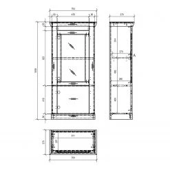 Ridgevalley Buffet haut Lewk I - Imitation pin blanc / Imitation pin -ÉcoMaison Soldes 1000136061 181219 14223600010 GALLERYIMAGES P000000001000136061